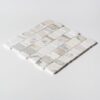 Calacatta Green Honed Hand Clipped Staggered Joint 2xfl Marble Mosaics Random (MS02823)