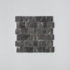 Iris Black Honed Scarpa Rough Cut Marble Mosaics