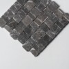 Iris Black Honed Scarpa Rough Cut Marble Mosaics