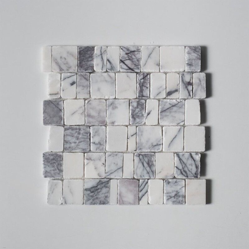 Lilac Honed Scarpa Rough Cut Marble Mosaics