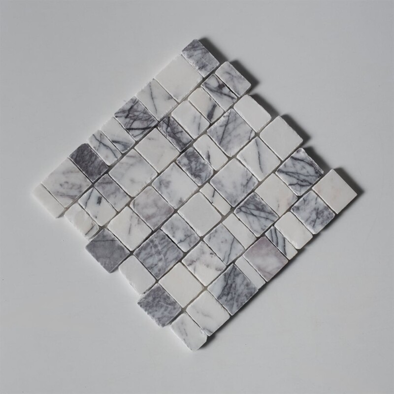 Lilac Honed Scarpa Rough Cut Marble Mosaics