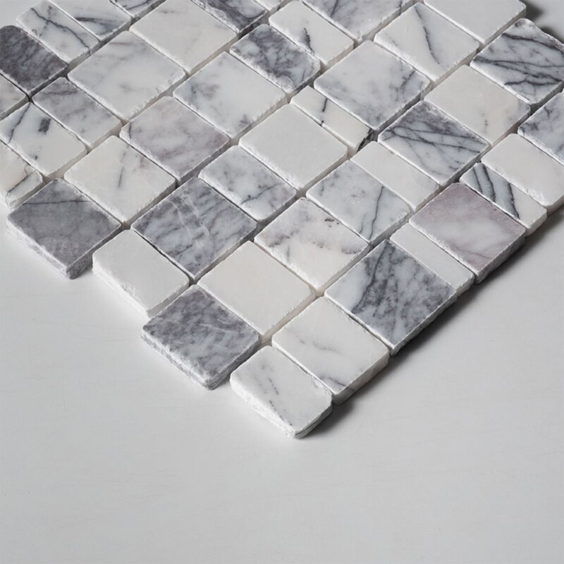 Lilac Honed Scarpa Rough Cut Marble Mosaics