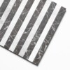 Avalanche, Iris Black Honed Mod Stripes Marble Mosaics 12×12