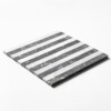 Avalanche, Iris Black Honed Mod Stripes Marble Mosaics 12×12