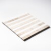 Diana Royal, Snow White Honed Mod Stripes Marble Mosaics 12×12