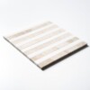 Diana Royal, Snow White Honed Mod Stripes Marble Mosaics 12×12