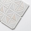 Iceberg, Snow White, Vanilla Honed Classic Lattice Marble Mosaics 14 3/4×14 3/4
