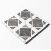 Silver Drop, Snow White Honed Kent Marble Mosaics 13 9/16×13 9/16