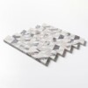 Calacatta Viola, Snow White Honed Monte Marble Mosaics 12 3/8×12 3/8
