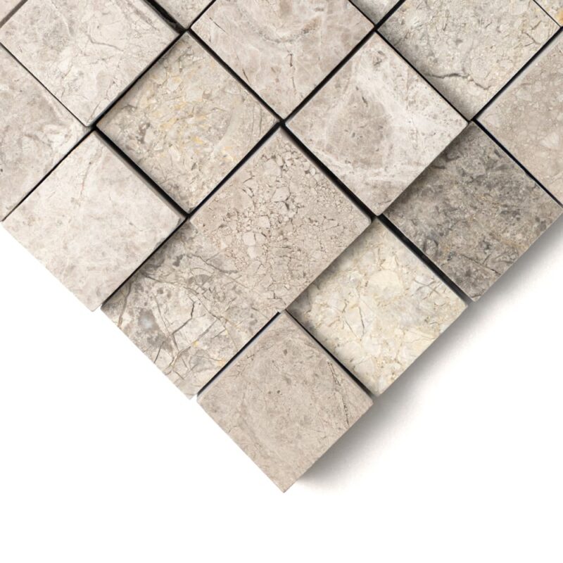 Silver Shadow Rock Face Forever Marble Mosaics 12×12 (MS60001)