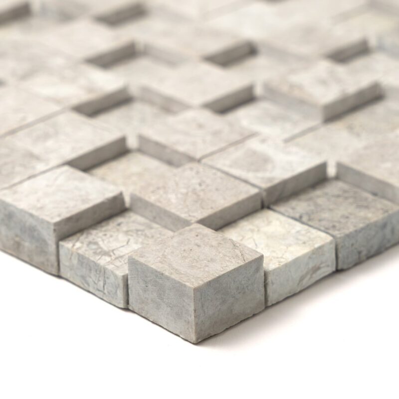 Silver Shadow Rock Face Forever Marble Mosaics 12×12 (MS60001)