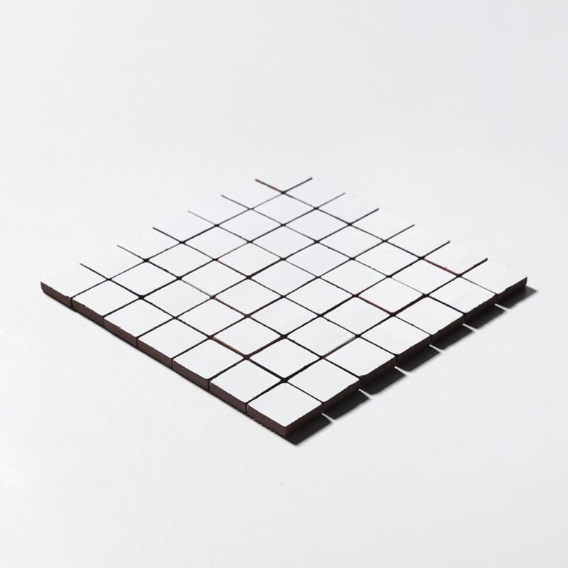 Royal White Tumbled 2×2 Terracotta Mosaics 12×12