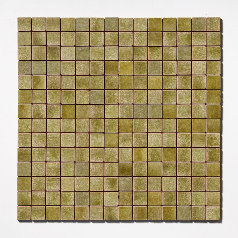 Seaweed Tumbled 2×2 Terracotta Mosaics 12×12