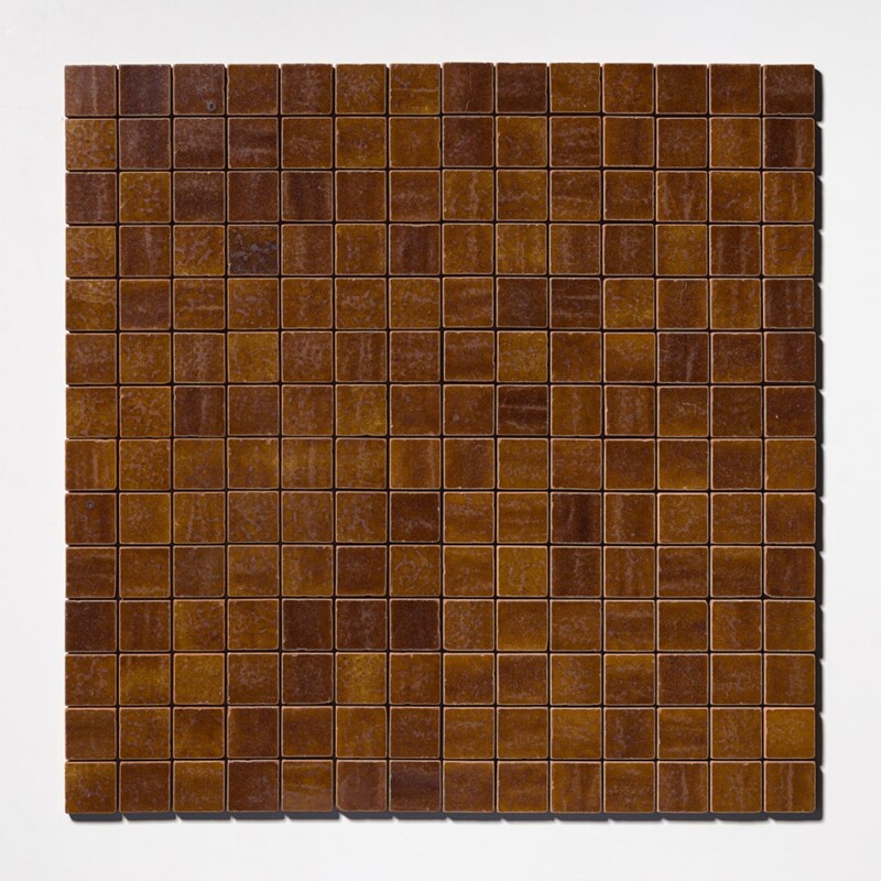 Hickory Tumbled 2×2 Terracotta Mosaics 12×12
