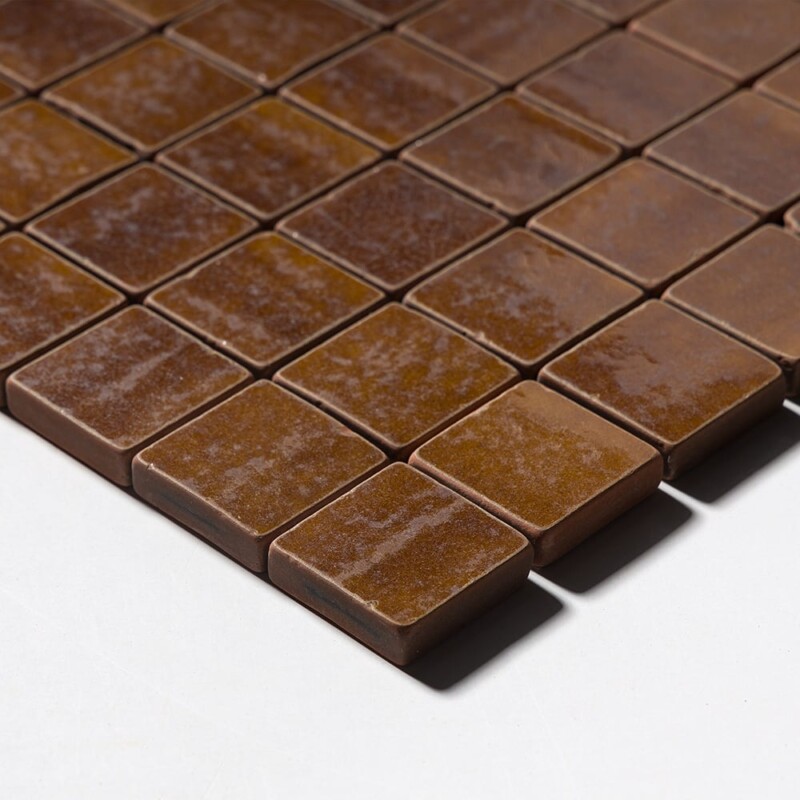 Hickory Tumbled 2×2 Terracotta Mosaics 12×12