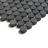 Basalto Honed Penny Round Basalt Mosaics 11 1/4×11 3/4