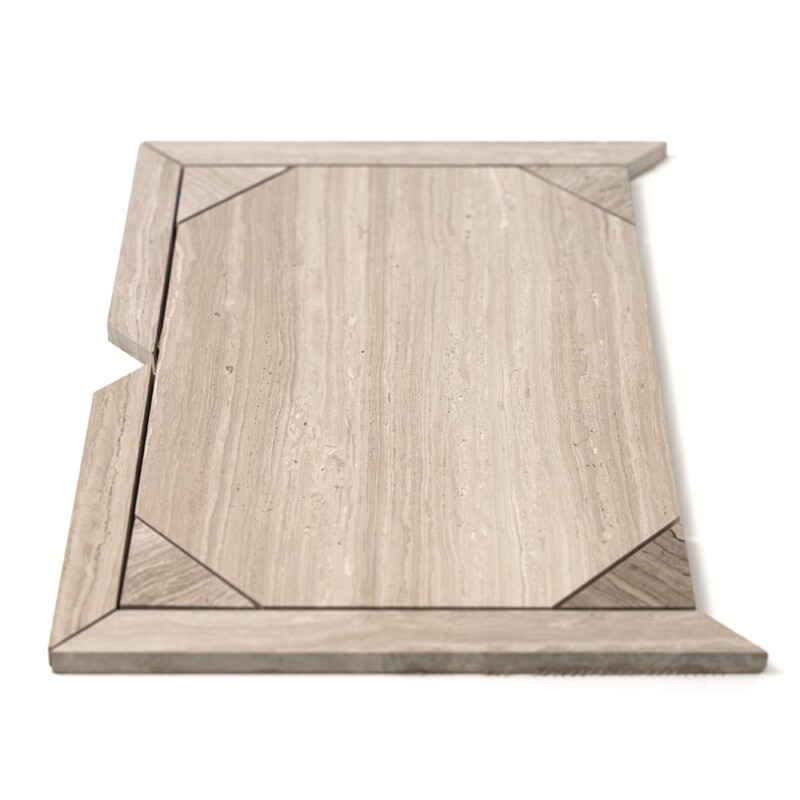 Haisa Light Honed Serie Parquet Marble Mosaics 12 1/4×16 3/16
