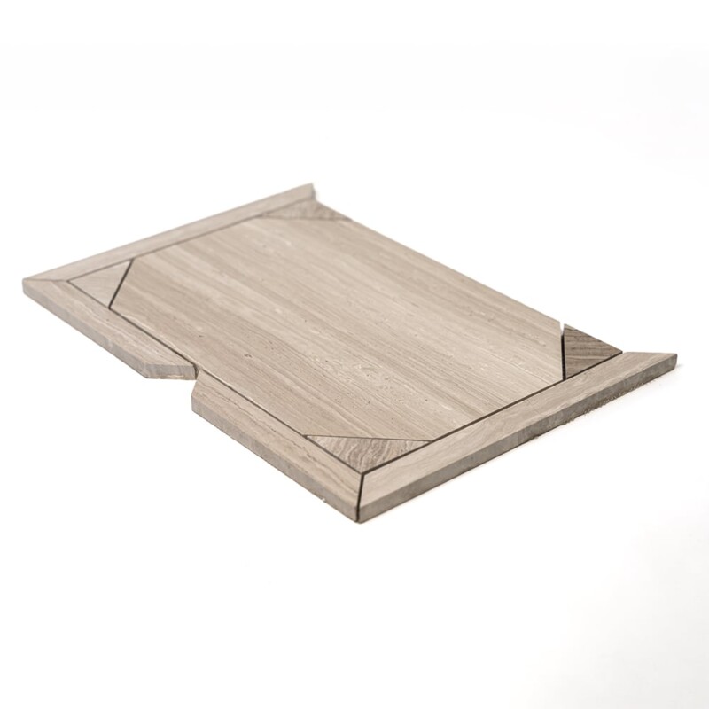 Haisa Light Honed Serie Parquet Marble Mosaics 12 1/4×16 3/16