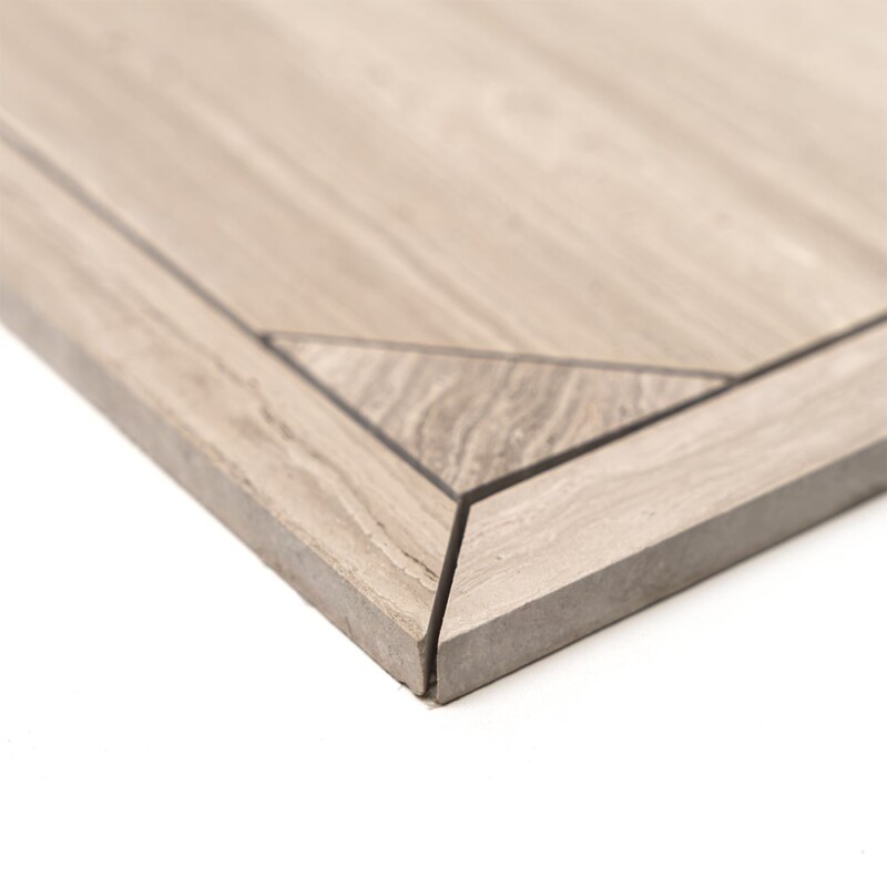 Haisa Light Honed Serie Parquet Marble Mosaics 12 1/4×16 3/16