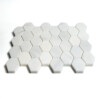 Calacatta Bella Honed Elongated Hexagon Marble Mosaics 10×12 1/4