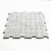 Calacatta Bella Honed Basket Weave Marble Mosaics 12×12
