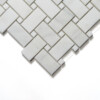 Calacatta Bella Honed Basket Weave Marble Mosaics 12×12
