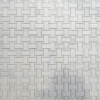 Calacatta Bella Honed Basket Weave Marble Mosaics 12×12