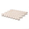Champagne Honed Herringbone 1/2 Marble Mosaics 10×13
