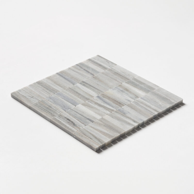 Skyline Honed 5/8×3 Marble Mosaics 12×12 (MS90810)