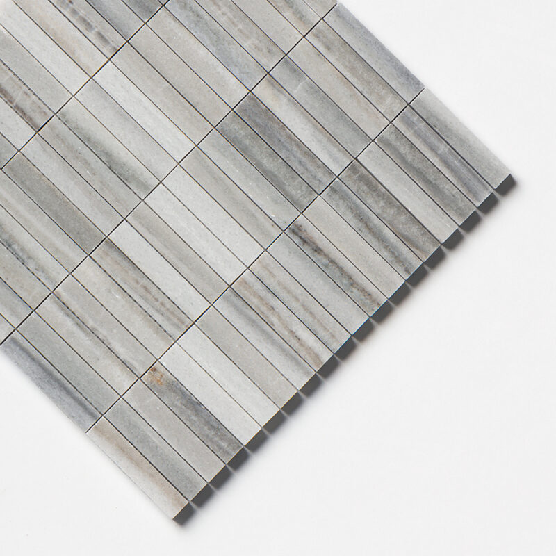 Skyline Honed 5/8×3 Marble Mosaics 12×12 (MS90810)