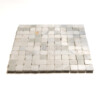 Calacatta Bella Honed Hand Clipped 1×1 Marble Mosaics 11 3/4 X 11 3/4