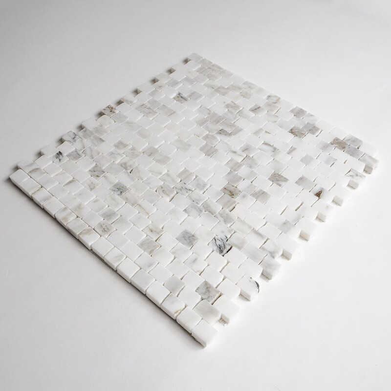 Calacatta Gold Royal Honed Broken Joint Marble Mosaics 11 3/4×12