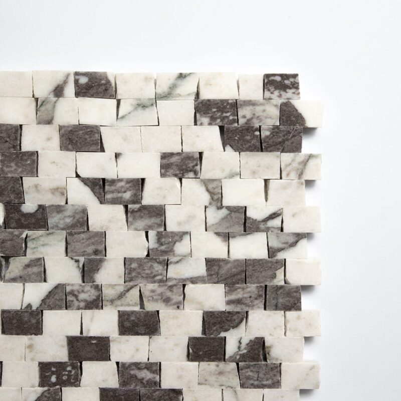 Calacatta Viola Honed Broken Joint Marble Mosaics 11 3/4×12