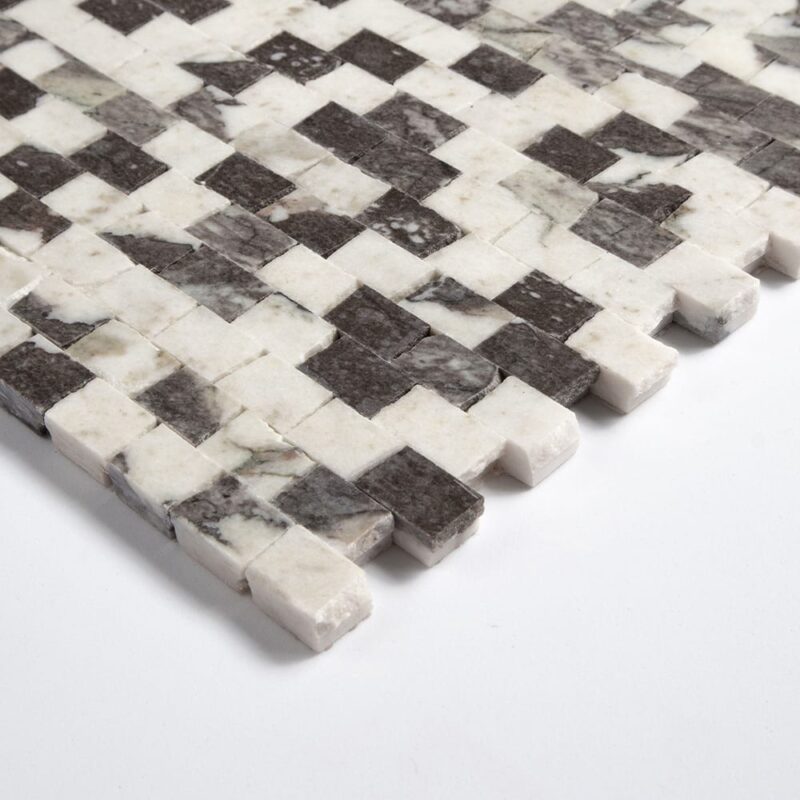 Calacatta Viola Honed Broken Joint Marble Mosaics 11 3/4×12