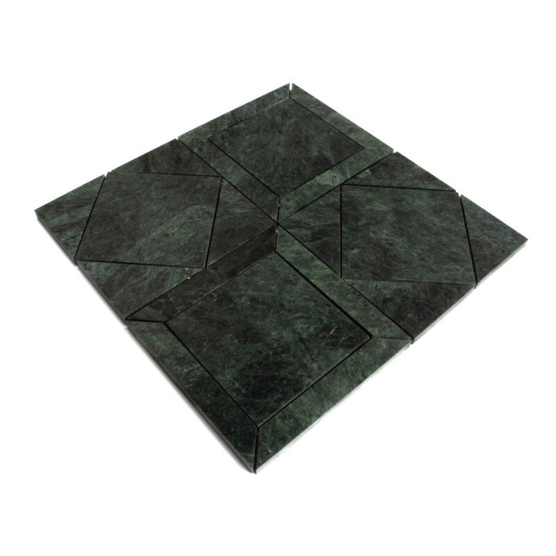 Verde Lucia Honed Palazzoli Essenza Marble Mosaics 12×12