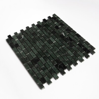 Verde Lucia geschliffene Marmormosaike mit gebrochenen Fugen, 11 3/4×12
