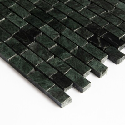 Verde Lucia geschliffene Marmormosaike mit gebrochenen Fugen, 11 3/4×12