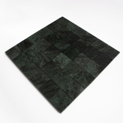 Verde Lucia Honed 2×2 Marble Mosaics 12×12