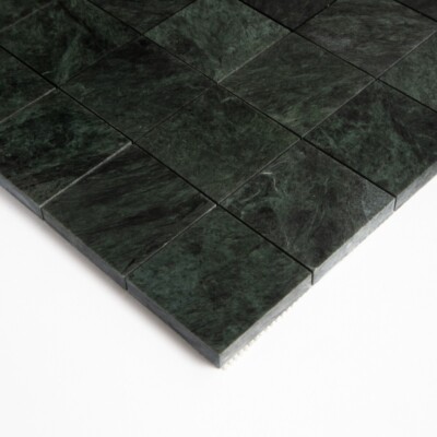 Verde Lucia Honed 2×2 Marble Mosaics 12×12