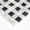 Calacatta Gold, Glacier, Verde Lucia Honed Hand Clipped 1×1 Marble Mosaics 11 3/4×11 3/4