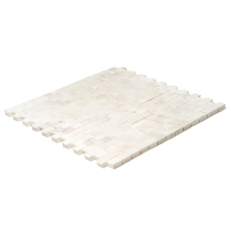 Bianco Dolomiti Honed Tessera Marble Mosaics 11 3/4×12 (MS99240)