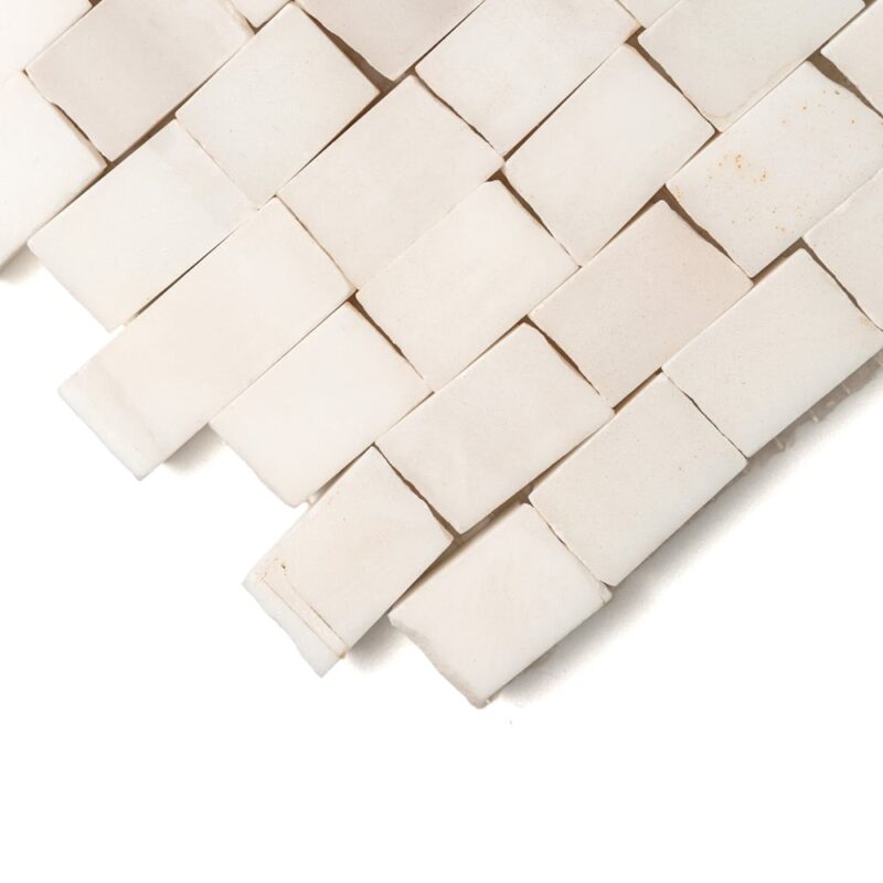 Bianco Dolomiti Honed Tessera Marble Mosaics 11 3/4×12 (MS99240)