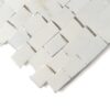 Bella White Honed Tessera Marble Mosaics 11 3/4×12 (MS99242)