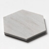 Skyline Honed Hexagon Waterjet Marble Tiles 5 25/32×5