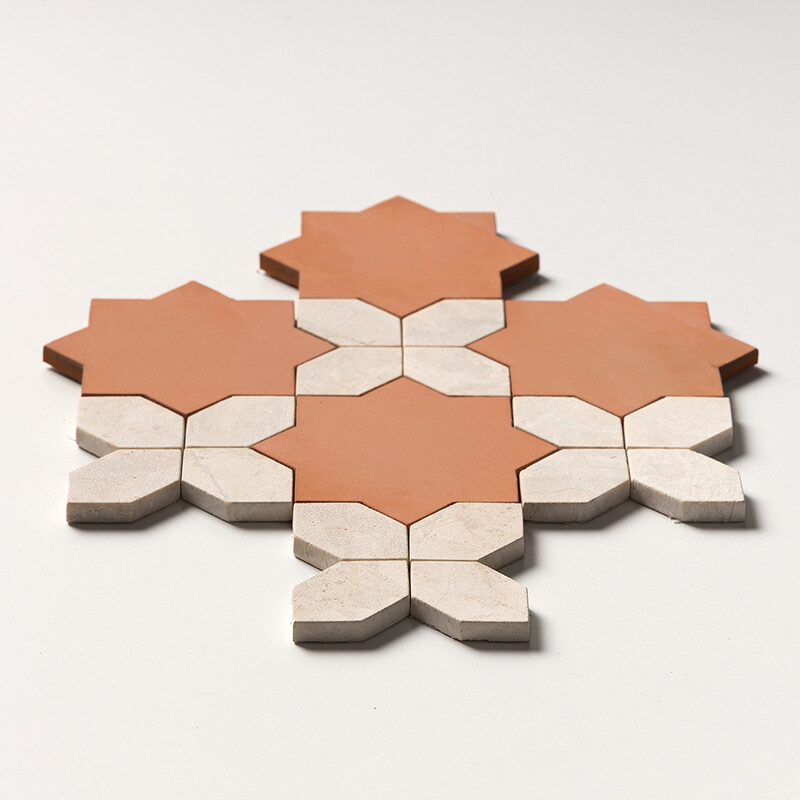 Diana Royal Leather Zamora Marble Mosaics 11 1/16×11 1/16