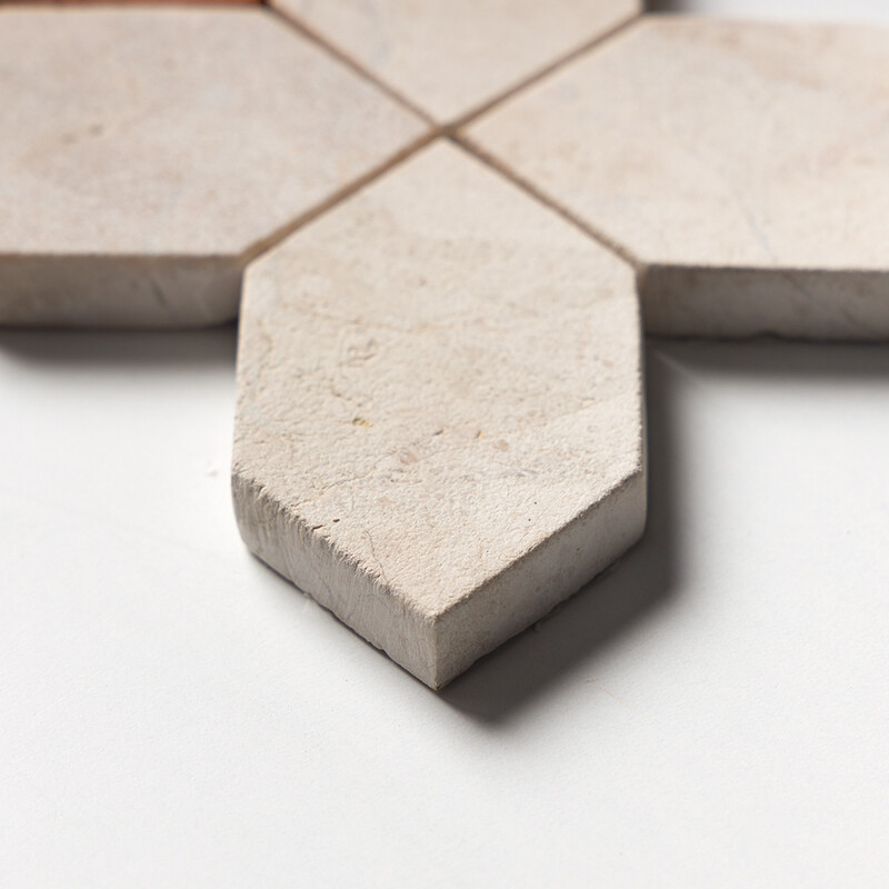 Diana Royal Leather Zamora Marble Mosaics 11 1/16×11 1/16