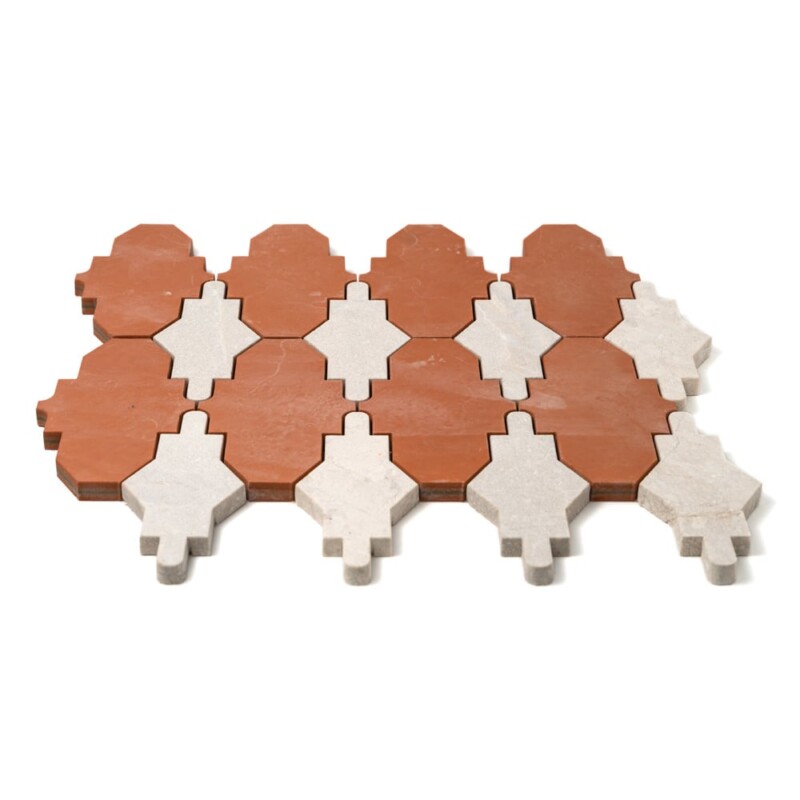 Diana Royal Leather Empire Marble Mosaics 11 1/16×13 5/8