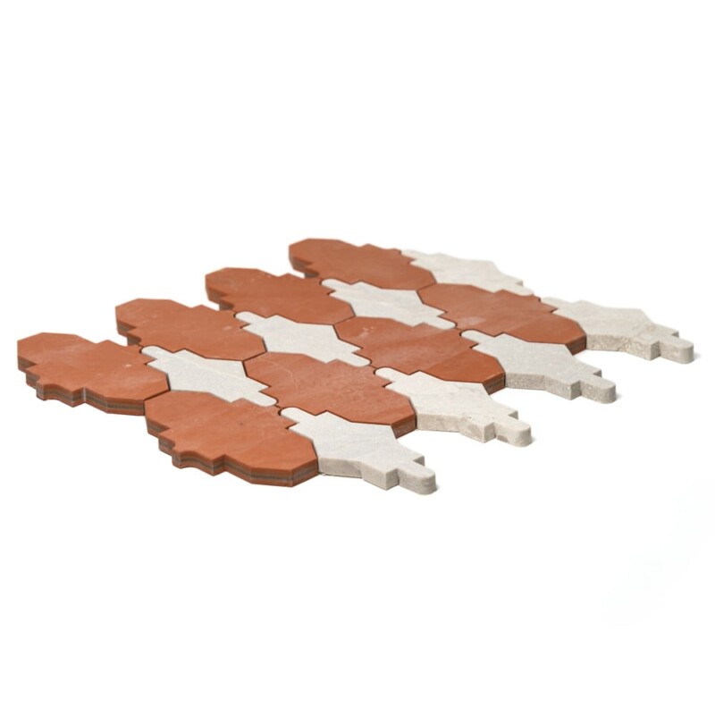 Diana Royal Leather Empire Marble Mosaics 11 1/16×13 5/8