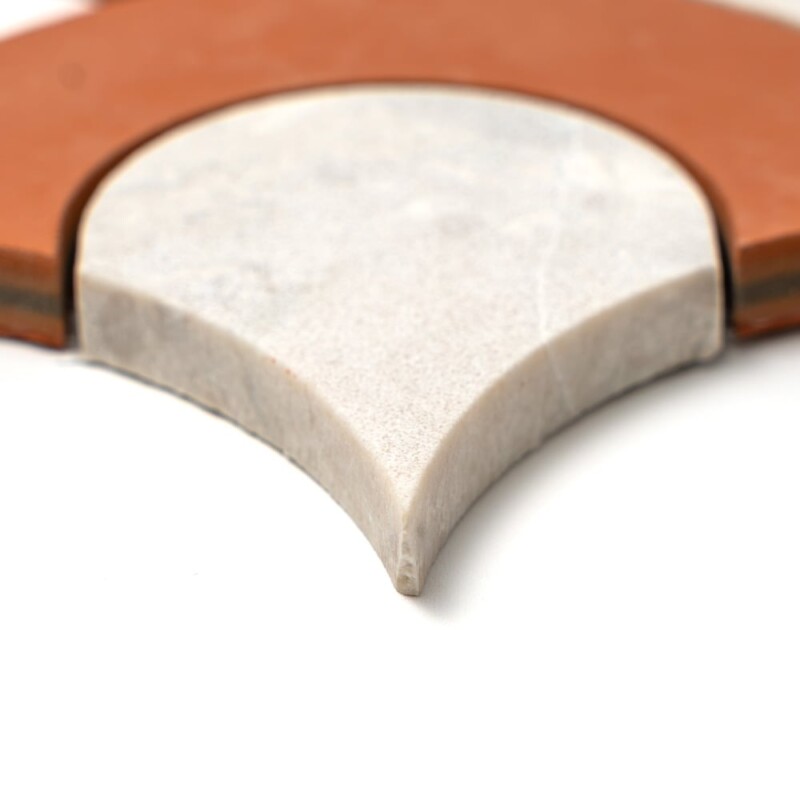 Diana Royal Leather Delhi Marble Mosaics 11 1/16×11 1/16 (NW00201)