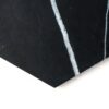 Decoraciones hexagonales de mármol negro pulido con chorro de agua 5 25/32×5 (NW90493)